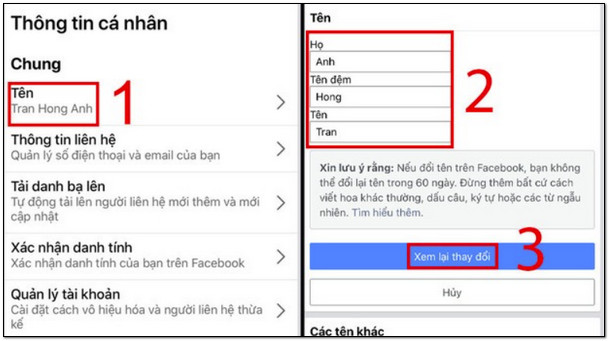 cach doi ten facebook tren android 3 Cách đổi tên facebook trên điện thoại Siêu đơn giản