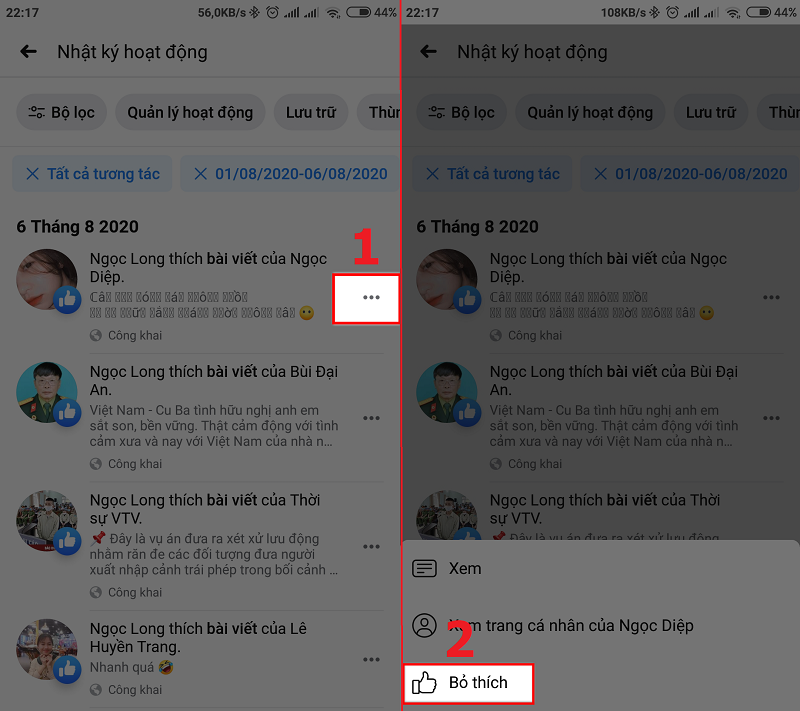 cach xoa nhat ky facebook hang loat 6 Cách xóa nhật ký facebook hàng loạt trong vài bước