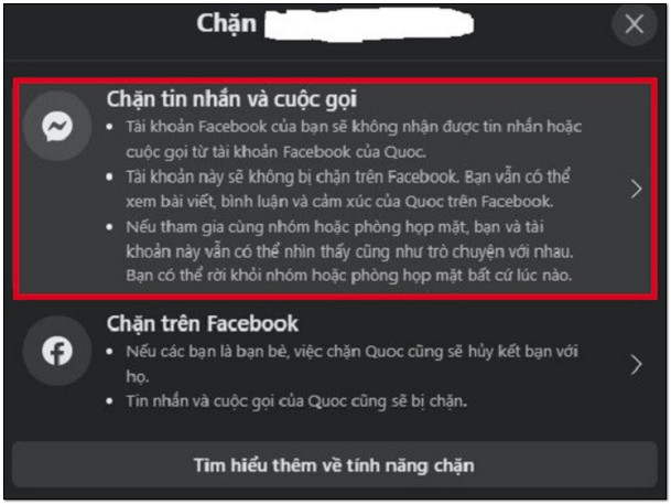 chan messenger co bi huy ket ban khong 4 Chặn messenger có bị hủy kết bạn không? Giải đáp từ A – Z