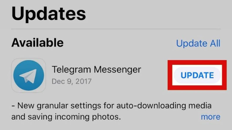 update telegram Tại sao không đăng nhập được telegram trên iphone? Cách khắc phục!